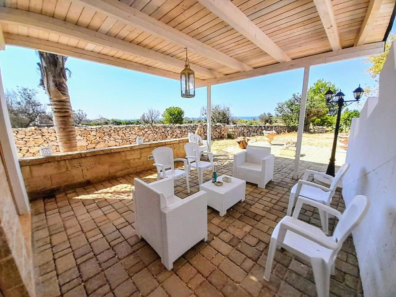 Villa Vista Mare Panoramica, Trullo E Piscina Esclusiva Alliste Exterior foto