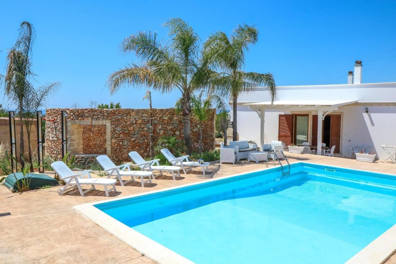 Villa Vista Mare Panoramica, Trullo E Piscina Esclusiva Alliste Exterior foto